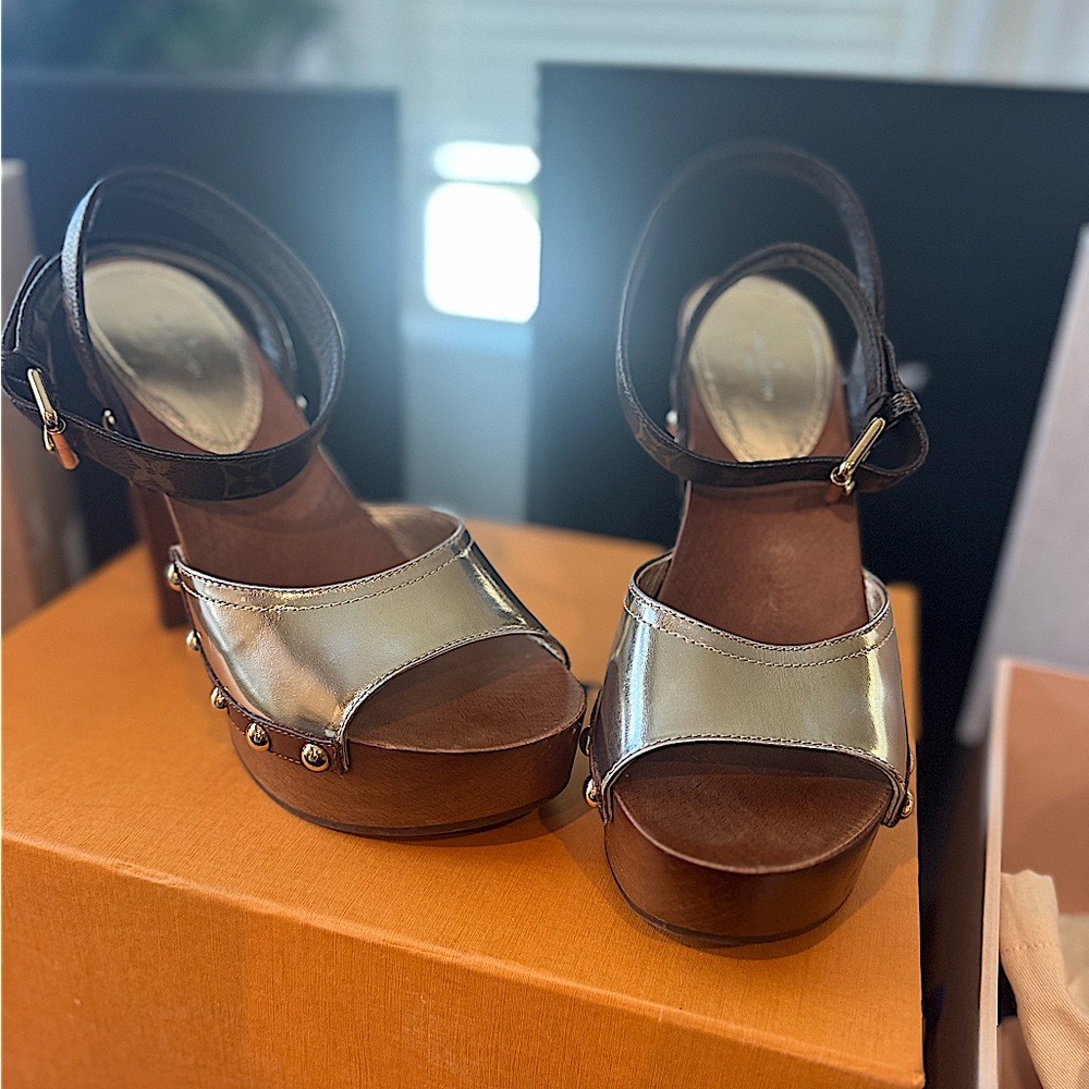 Louis Vuitton Star Trail monogram leather sandals